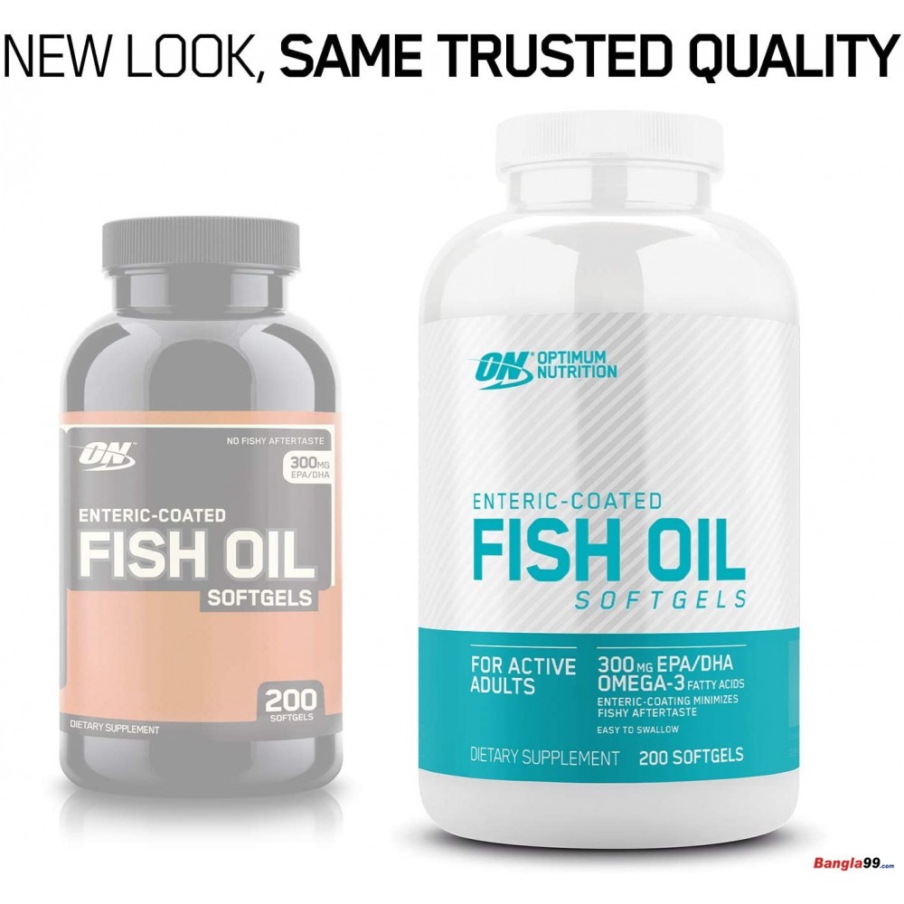 Fish Oil Optimum Nutrition 200 Softgels Price in Bangladesh Bd